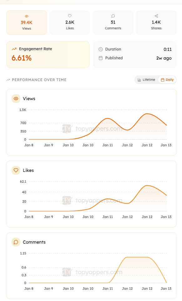 Individual video analytics